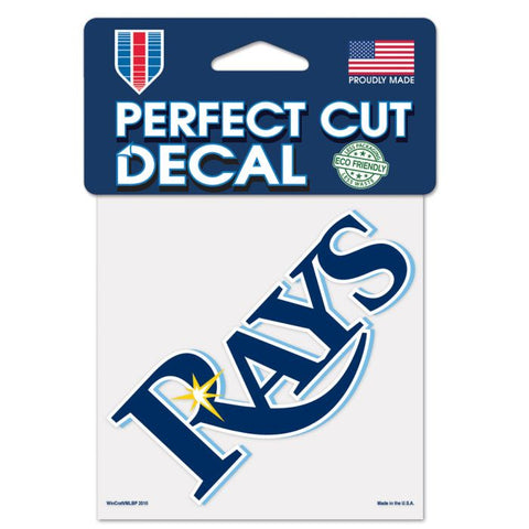 Tampa Bay Rays Perfect Cut Color 4X4 Decal