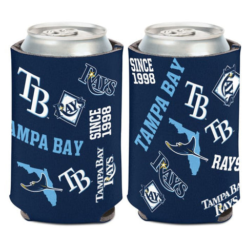 Tampa Bay Rays Scatter 12 Ounce Can Cooler