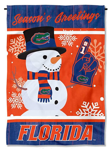 Florida Gators Seasons Greetings Garden Flag