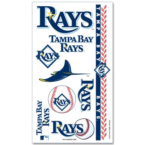 Tampa Bay Rays Temporary Tattoo Sheet