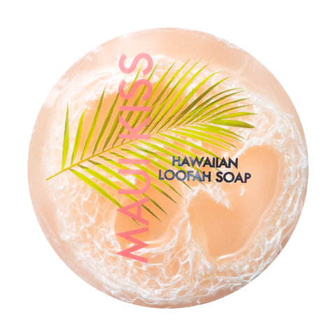 Maui Soap Co. - Sea Salt & Kukui Exfoliating Loofah Soap - Maui Kiss