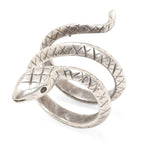 Chanour - Handmade Snake Brass Ring In Silver Plated - ZRC-181