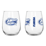 Florida 16 Ounce Gameday Curved Beverage Glass